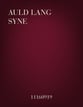 Auld Lang Syne SSAA choral sheet music cover